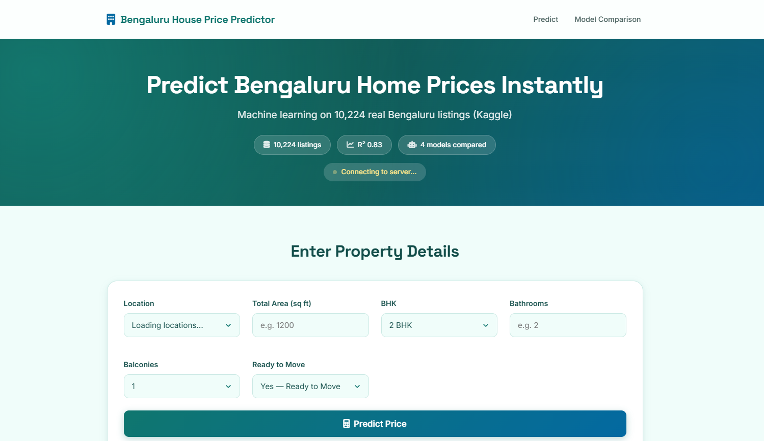 Smart House Price Predictor preview